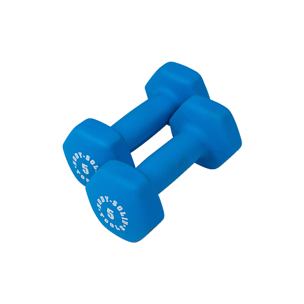 Body Solid Tools BSTND Neoprene Dumbbells