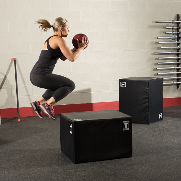 Body Solid Tools BSTSPBOX Soft-Sided Plyo Box