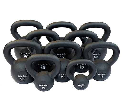 Body Solid Tools KBR Powder Coated Iron Kettlebells