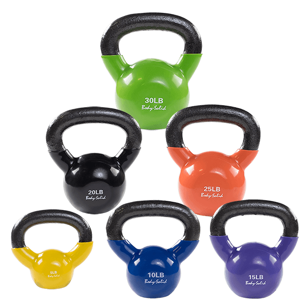 Body Solid Tools KBV Vinyl Coated Kettlebells