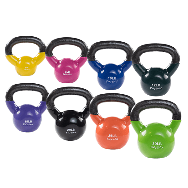 Body Solid Tools KBV Vinyl Coated Kettlebells