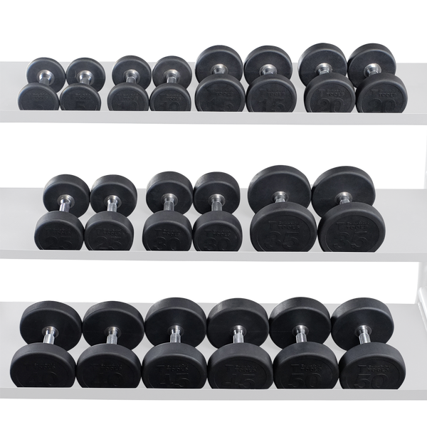 Body Solid Tools SDPS Rubber Round Dumbbell Sets