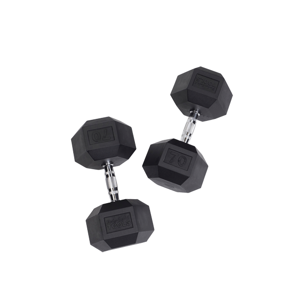 Body Solid Tools SDR Rubber Hex Dumbbells