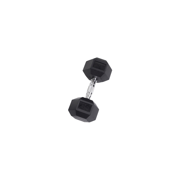 Body Solid Tools SDR Rubber Hex Dumbbells