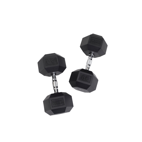 Body Solid Tools SDR Rubber Hex Dumbbells