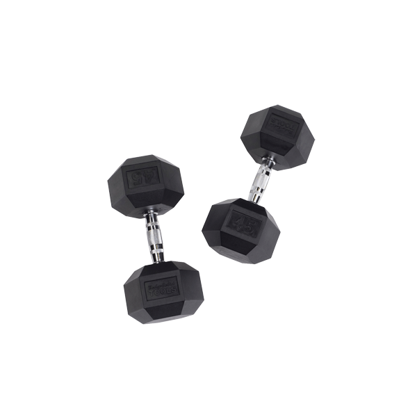 Body Solid Tools SDR Rubber Hex Dumbbells