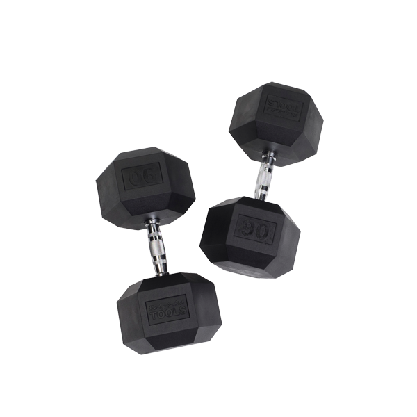 Body Solid Tools SDR Rubber Hex Dumbbells