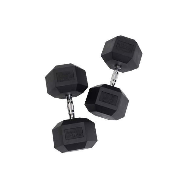 Body Solid Tools SDR Rubber Hex Dumbbells