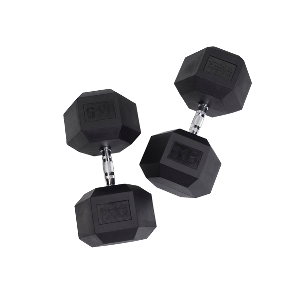 Body Solid Tools SDR Rubber Hex Dumbbells