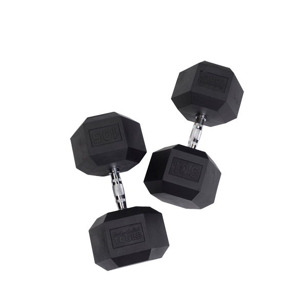 Body Solid Tools SDR Rubber Hex Dumbbells