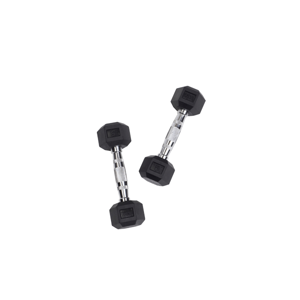 Body Solid Tools SDR Rubber Hex Dumbbells