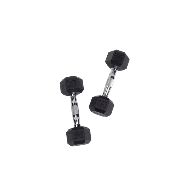 Body Solid Tools SDR Rubber Hex Dumbbells