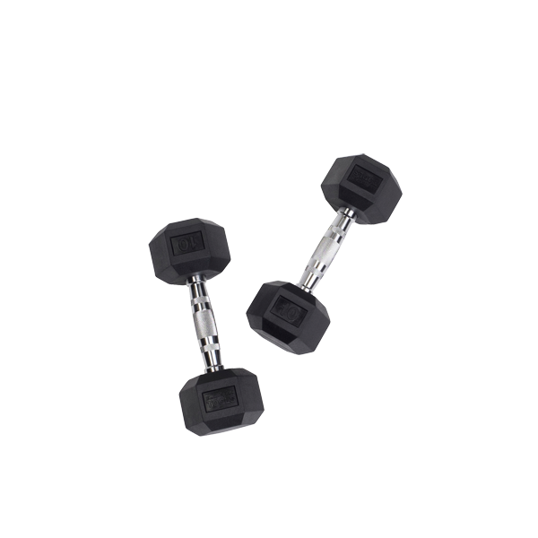 Body Solid Tools SDR Rubber Hex Dumbbells