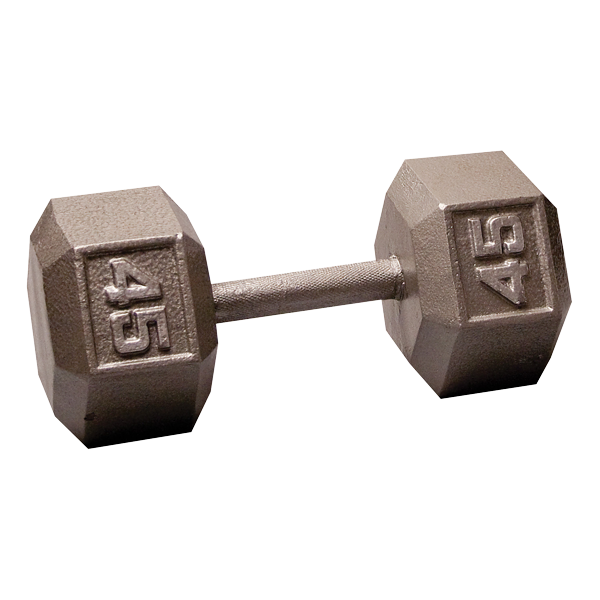 Body Solid Tools SDX Cast Iron Hex Dumbbells