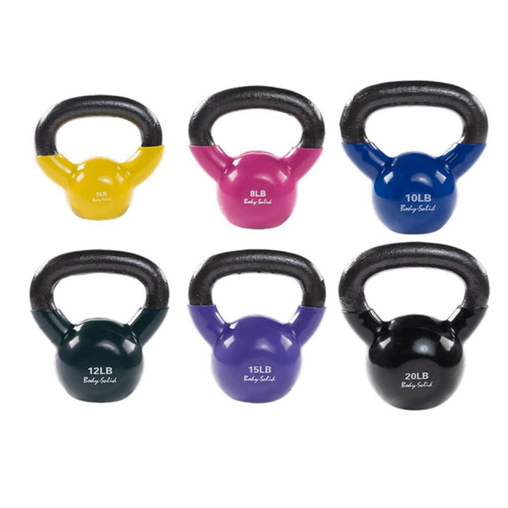 Body-Solid KBVS Vinyl Coated Kettlebell Sets