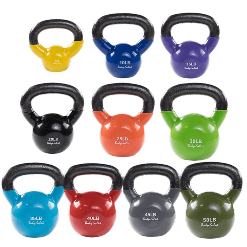 Body-Solid KBVS Vinyl Coated Kettlebell Sets