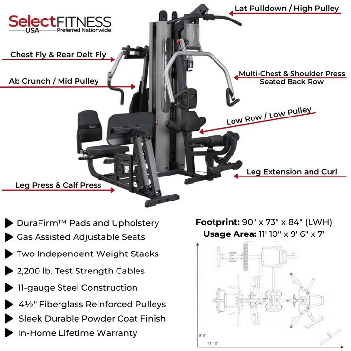 Body Solid G9S Two Stack Gym