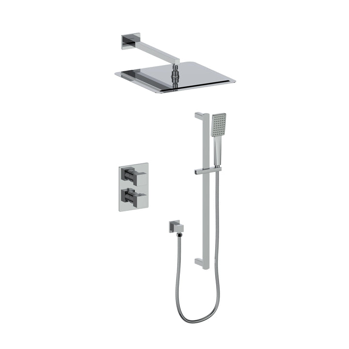 ZLINE Crystal Bay Thermostatic Shower System in Chrome, CBY-SHS-T2-CH