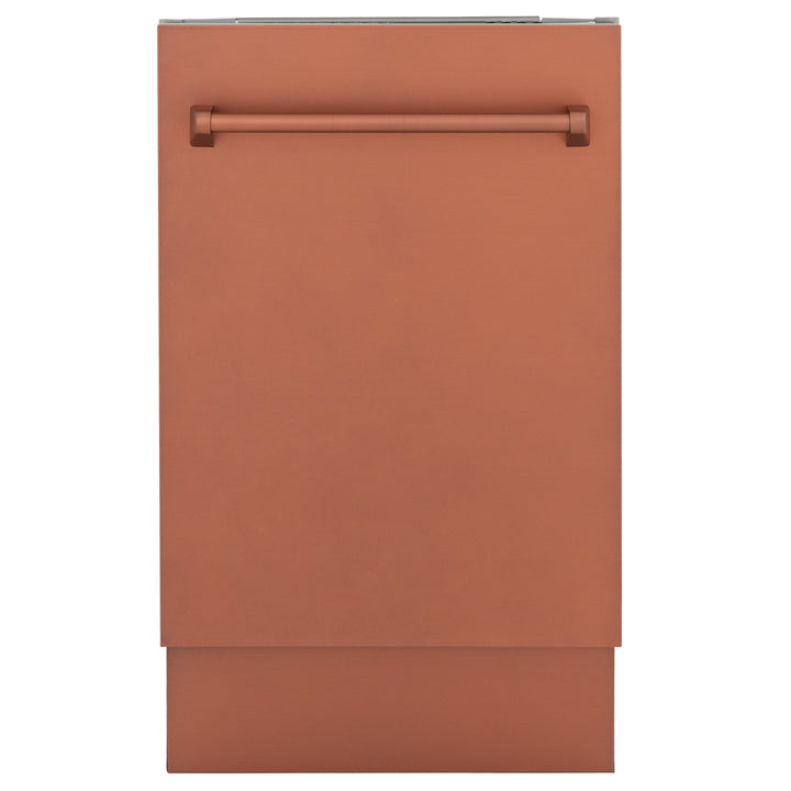 ZLINE 24" Top Control Tall Tub Dishwasher in Custom Panel Ready Copper