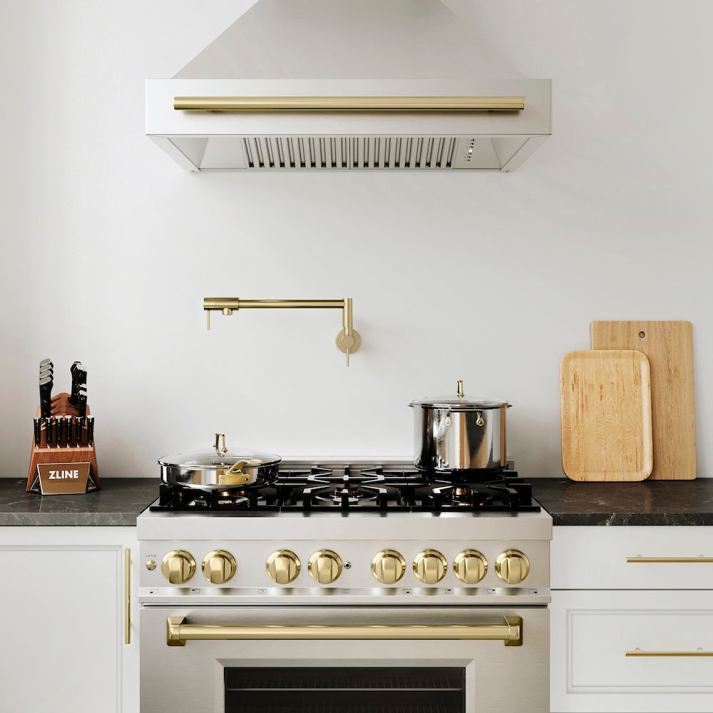 ZLINE Autograph Edition Gemini Pot Filler in Champagne Bronze (GEM-FPF-CB)