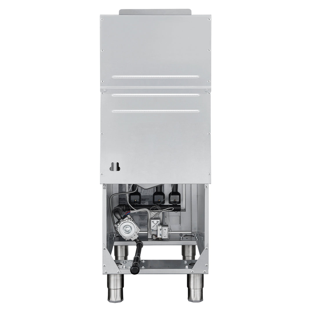 Forno Commerciale Propane Gas Deep Fryer, 4 Burners 120,000 BTU, 50 lbs Oil Capacity, Millivolt Control
