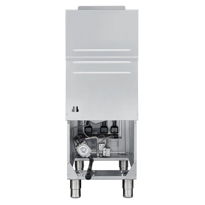 Forno Commerciale Propane Gas Deep Fryer, 4 Burners 120,000 BTU, 50 lbs Oil Capacity, Millivolt Control