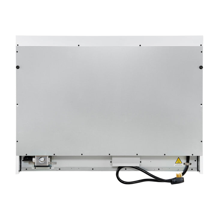 Forno Antico 48-Inch Dual Fuel Range, White with Antique Brass Finish, 8 Burners, 94,000 BTU, 5.5 cu.ft. Double Ovens &amp; Griddle