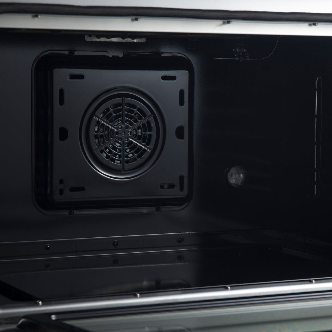Forno Marco 36-Inch Dual Fuel Range, Stainless Steel, 6 Burners, 67,000 BTU, True Convection Oven, Energy Efficient