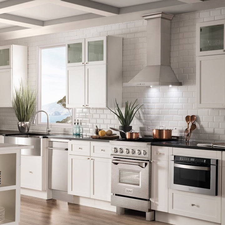ZLINE 24 in. 2.8 cu. ft. Legacy Induction Range with 4 Element Cooktop and Electric Oven in Satin Stainless Steel, Open Box-Excellent Condition