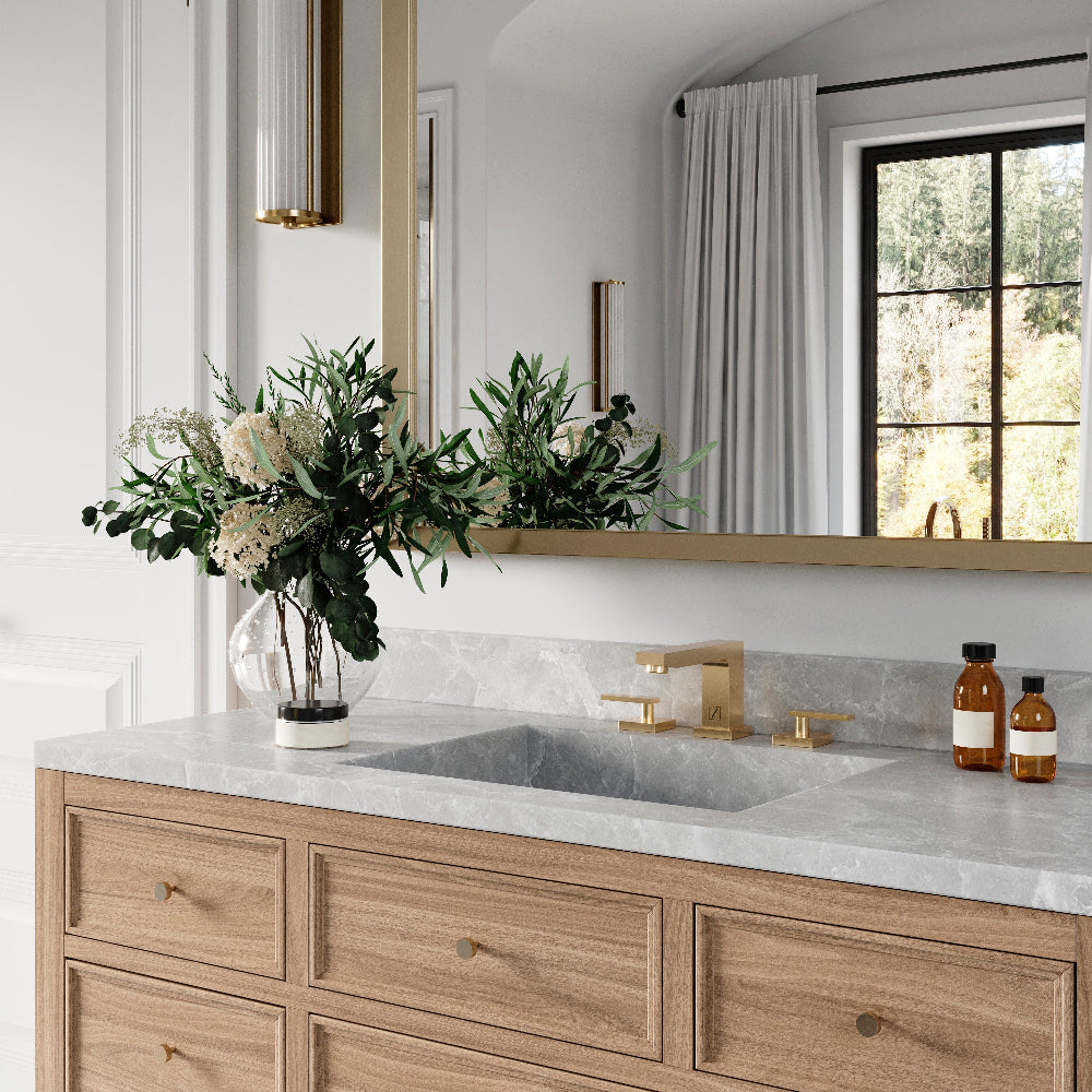ZLINE Autograph Edition Crystal Bay Widespread Bath Faucet in Polished Gold (CBY-BF-PG)