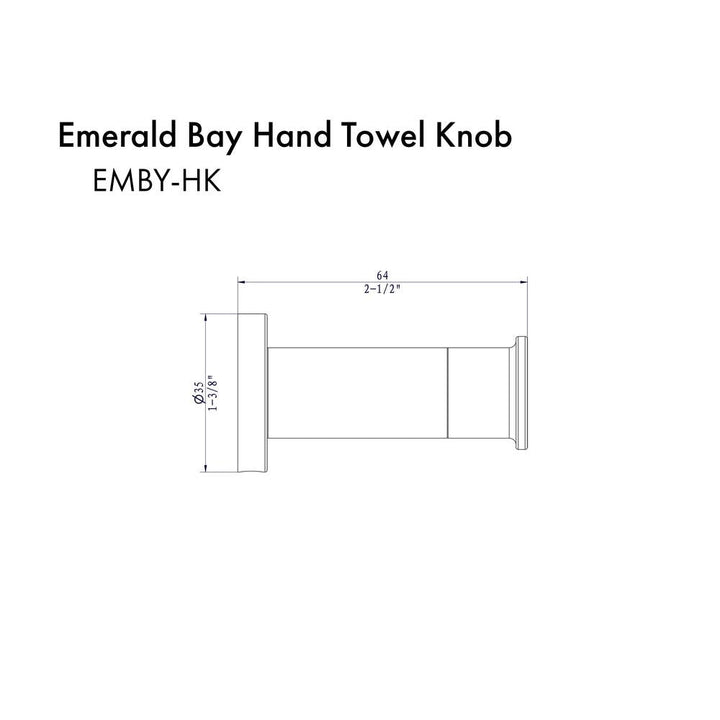 ZLINE Emerald Bay Towel Hook in Chrome (EMBY-HK-CH)