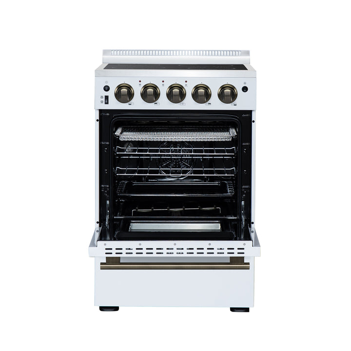 Forno Loiano 24 Inch Freestanding Electric Range in White