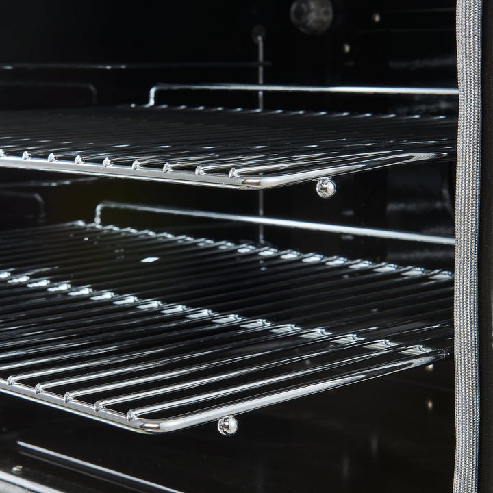 Forno Paolo 30-Inch Freestanding Electric Range, Black, 4.38 cu.ft, True Convection Oven, Energy Efficient