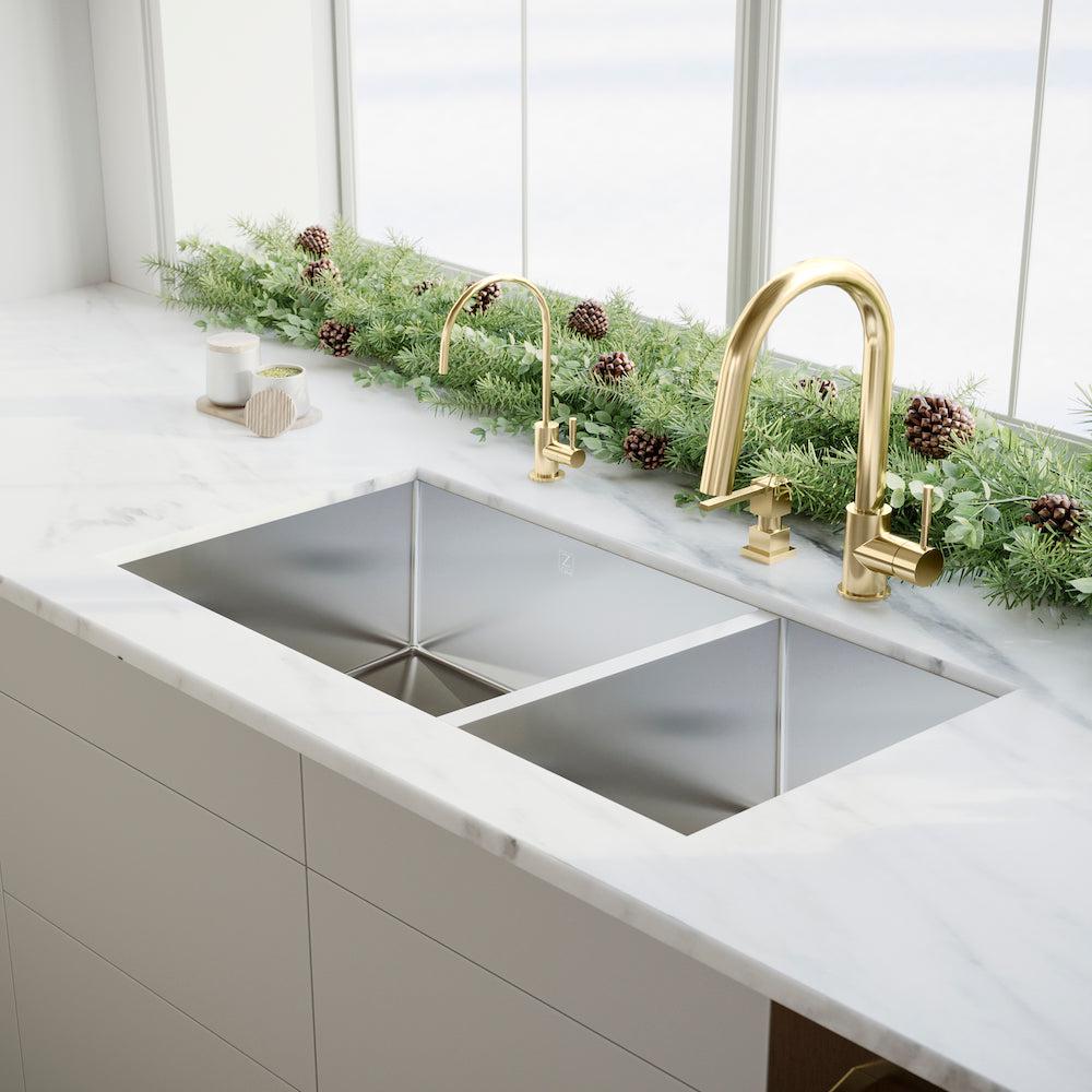 ZLINE Autograph Edition Single Handle Drink Faucet in Polished Gold (FBV-PG)