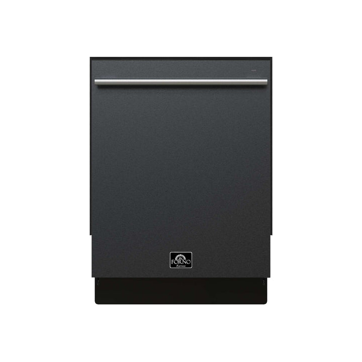 Forno Romano Espresso 24-Inch Built-In Dishwasher, Black Finish, Stainless Steel Tub, 49 dBA, Energy Star Certified