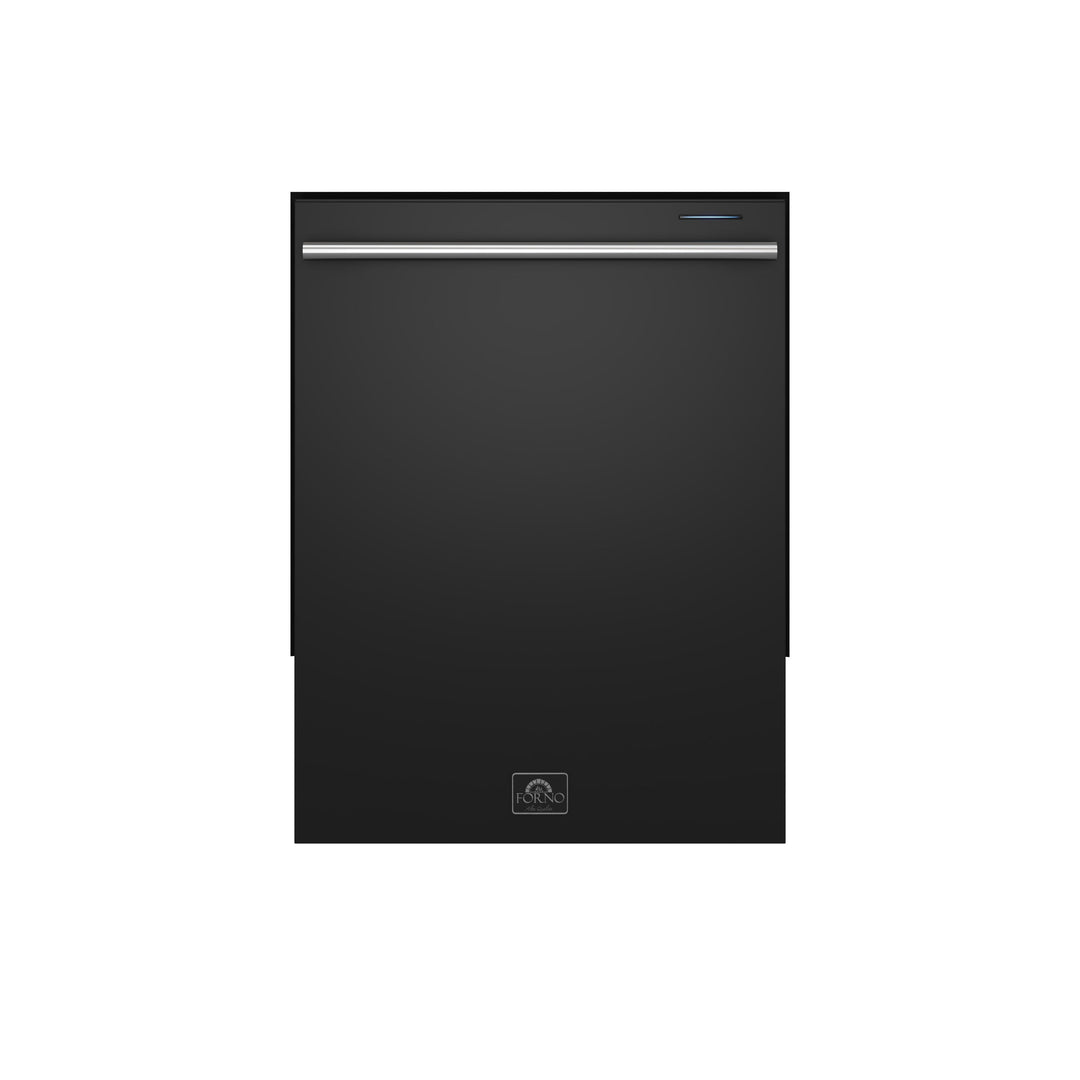 Forno Pozzo 24-Inch Built-In Tall Tub Top Control Dishwasher, Black, 49 dBA, Soil-Sensing Capable, ENERGY STAR