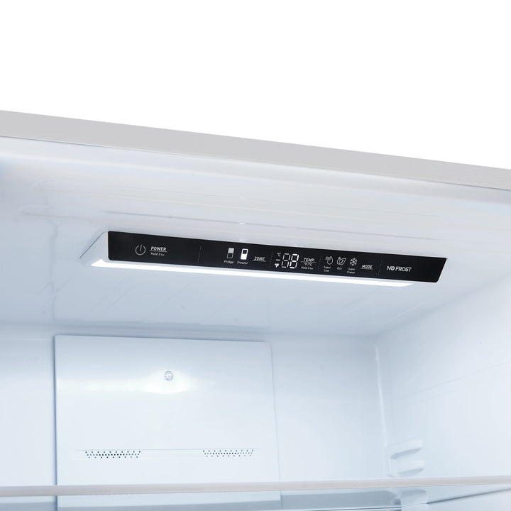 Forno Milano 2-Piece 62-Inch Freestanding Dual Bottom Freezer Refrigerator, Stainless Steel – 34.4 cu.ft, Touch Control, Ice Maker