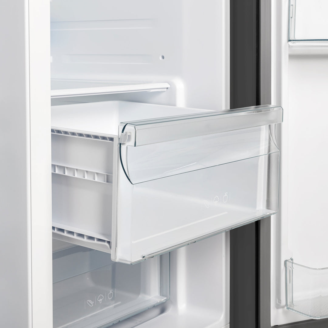 Forno Salerno Espresso 36-Inch Black Side-by-Side Refrigerator, 20 Cu. Ft., Frost-Free, Ice &amp; Water Dispenser, ENERGY STAR Certified