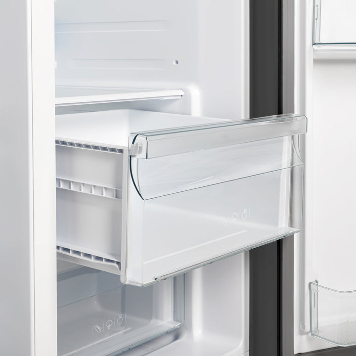 Forno Salerno Espresso 36-Inch Black Side-by-Side Refrigerator, 20 Cu. Ft., Frost-Free, Ice &amp; Water Dispenser, ENERGY STAR Certified