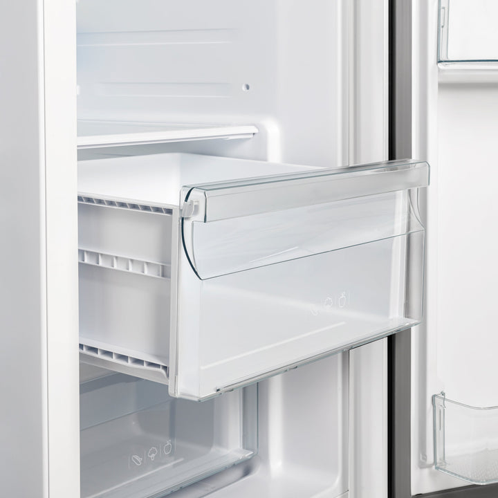 Forno Salerno Espresso 36-Inch White Side-by-Side Refrigerator, 20 Cu. Ft., Frost-Free, Ice &amp; Water Dispenser, ENERGY STAR Certified