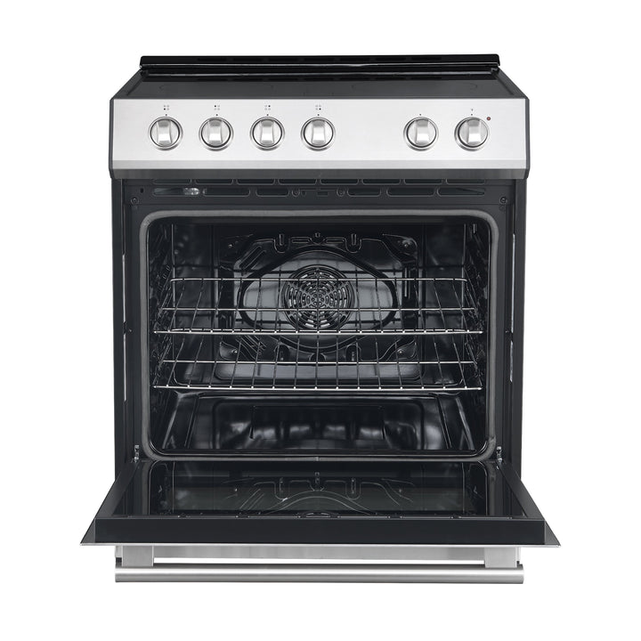 FORNO Premium 3-Piece Kitchen Bundle - Leonardo Espresso 30" Stainless Steel Range, 31" Stainless Steel Bottom Freezer Refrigerator, 24" Stainless Steel Dishwasher - FBDL-007-01US
