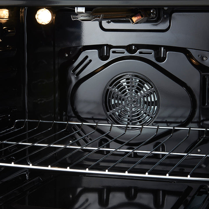 Forno Leonardo 30-Inch Stainless Steel Gas Range, 5 Sealed Burners (Totaling 39,500 BTU), 5 cu.ft. Convection Oven, Continuous Cast Iron Grates, Black Enamel Interior, Auto Re-Ignition, LP Conversion Kit Included