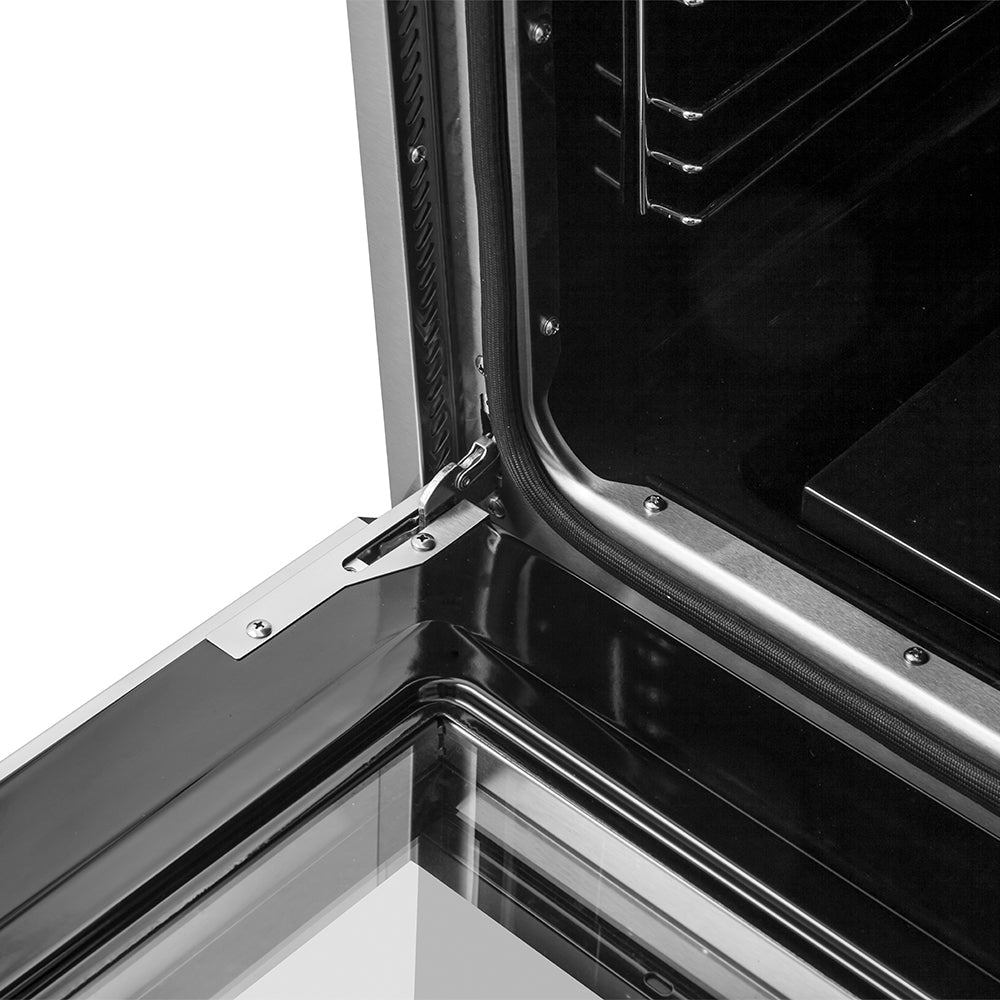 Marco 30-inch Gas Range Black &amp; Antique Brass Design, 4 Burners 37,000 BTU, 4.32 cu.ft. Convection Oven