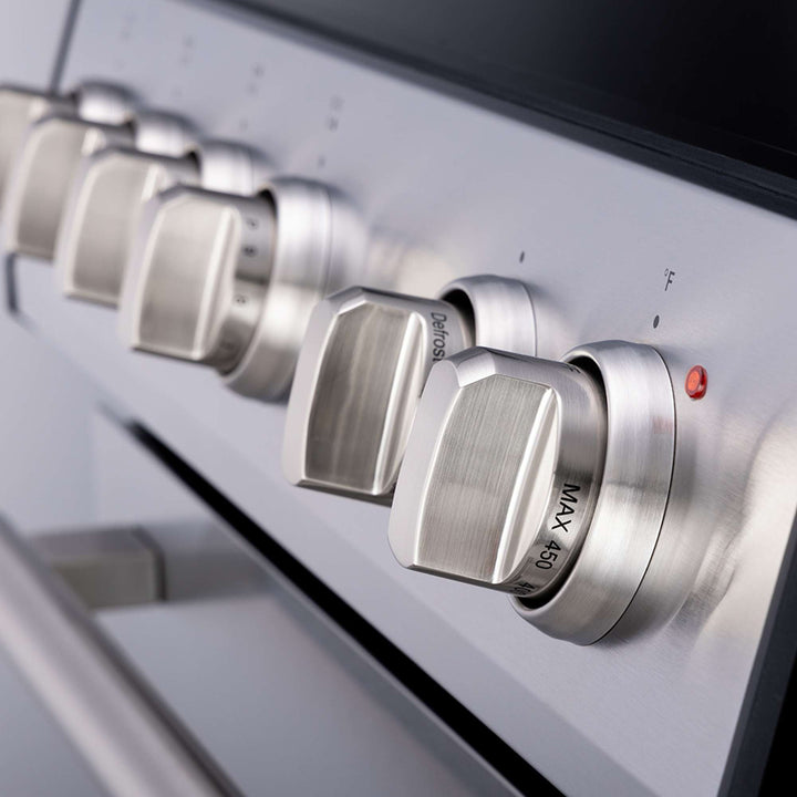 Forno Leonardo Espresso 30-Inch Slide-In Stainless Steel Induction Range, Convection Oven, 5 Cooking Zones