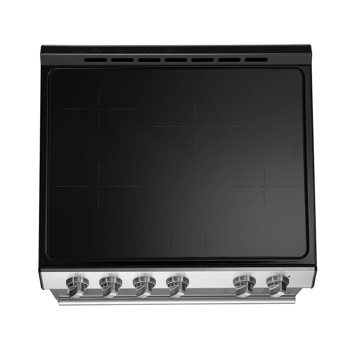 Forno Leonardo Espresso 30-Inch Slide-In Stainless Steel Induction Range, Convection Oven, 5 Cooking Zones