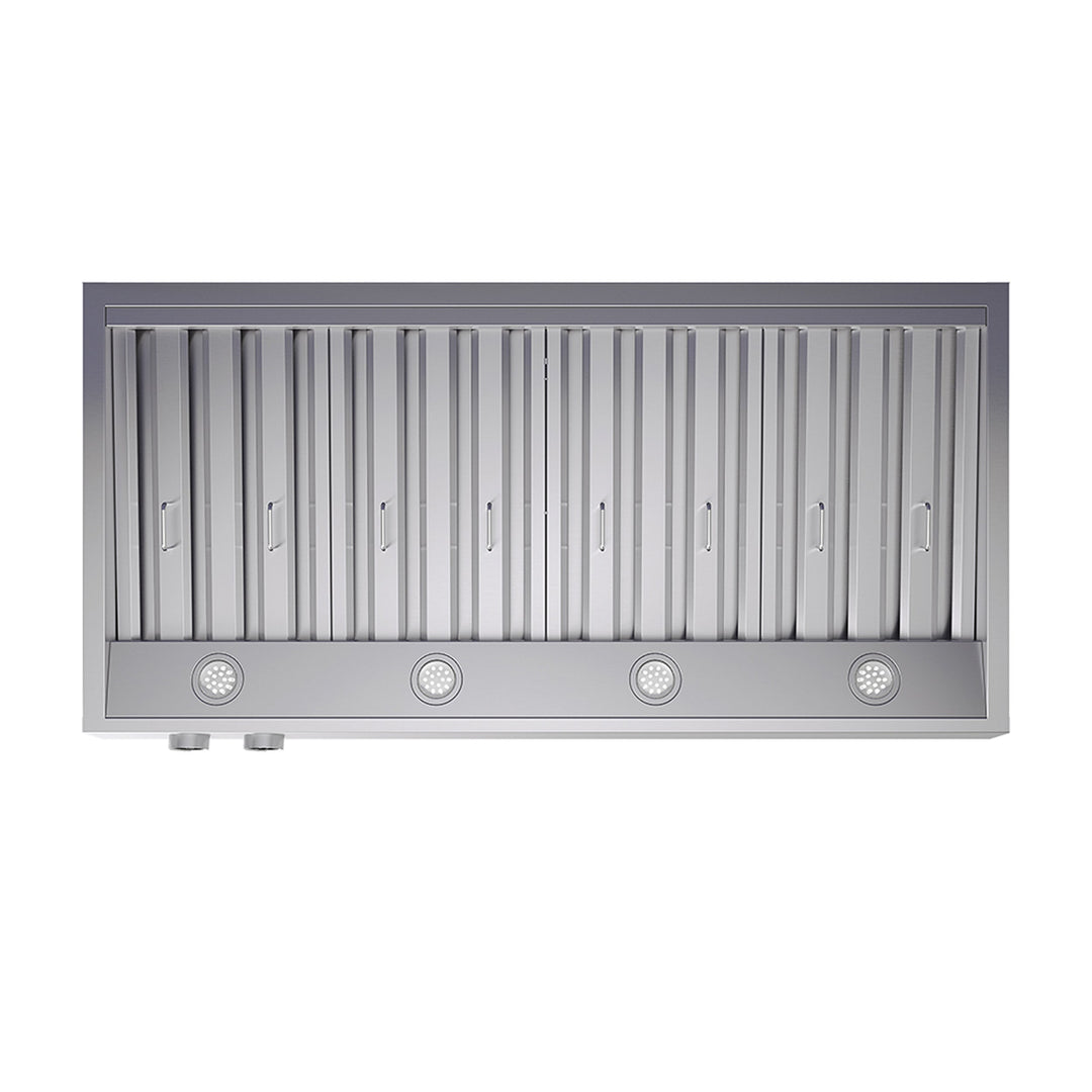 Forno Biagio 48-Inch Wall Mounted Range Hood, Stainless Steel, Heavy Duty