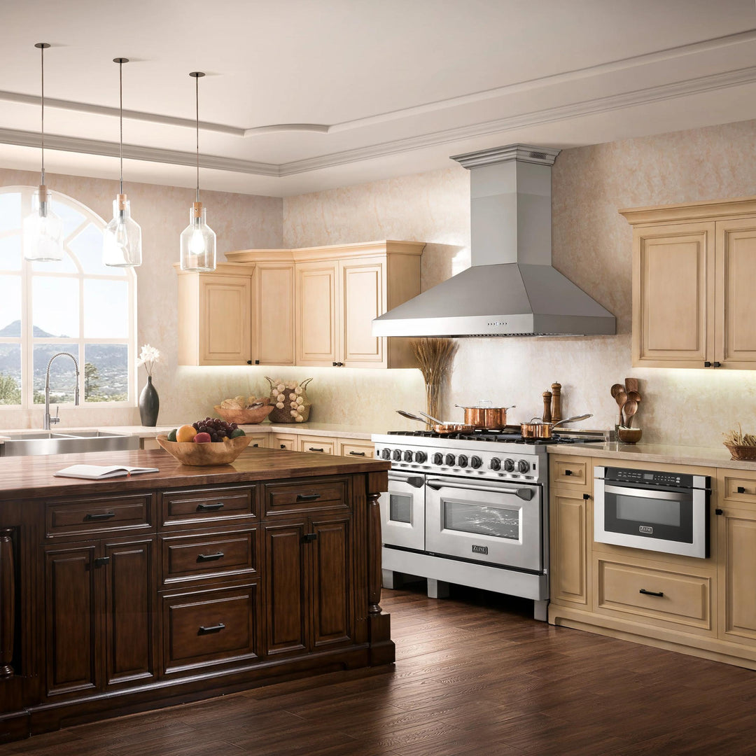 ZLINE 697CRN-BT 400 CFM Professional Wall Mount Range Hood with Built-in CrownSound Bluetooth Speakers