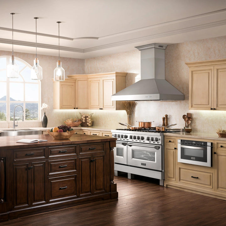 ZLINE 697CRN-BT 400 CFM Professional Wall Mount Range Hood with Built-in CrownSound Bluetooth Speakers