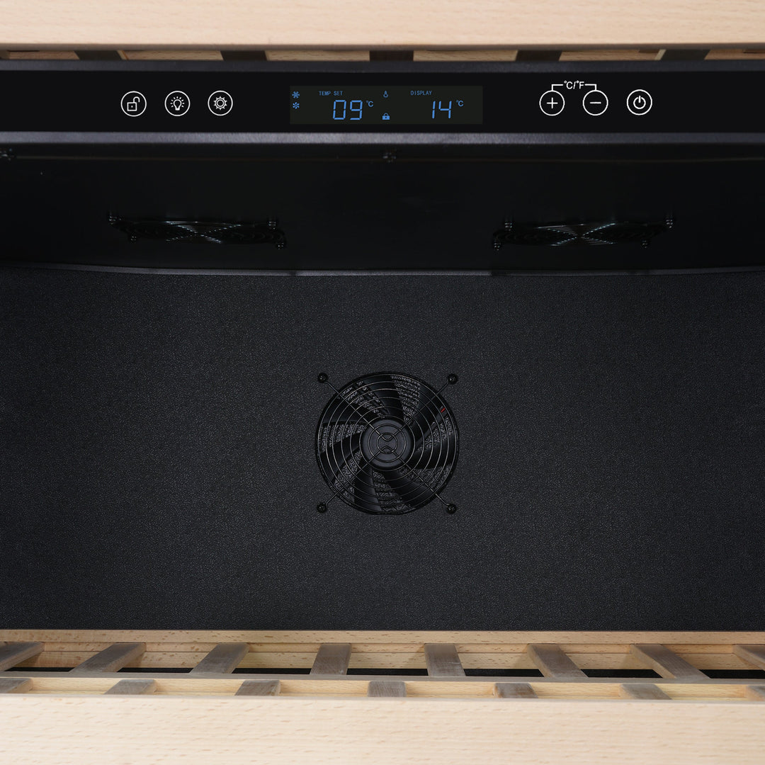 Forno Celano 30-Inch Triple Zone Wine and Beverage Cooler, 21.3 cu.ft, Stainless Steel