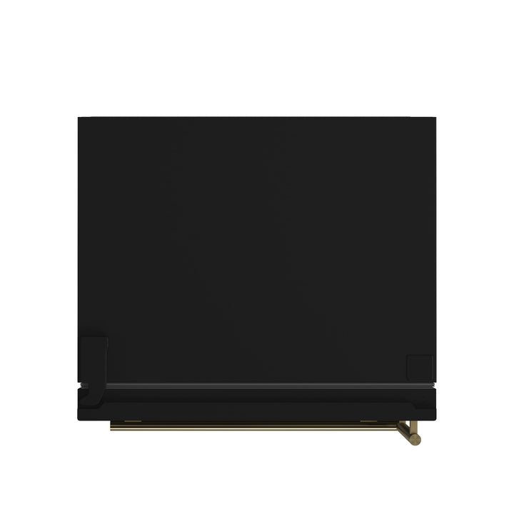 Forno Milano 2-Piece 62-Inch Freestanding Dual Bottom Freezer Refrigerator in Black – 34.4 cu.ft, Touch Control, Ice Maker
